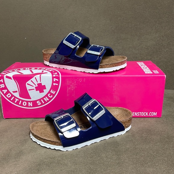 Birkenstock Other - Birkenstock Arizona Kids Patent Navy- asst TF